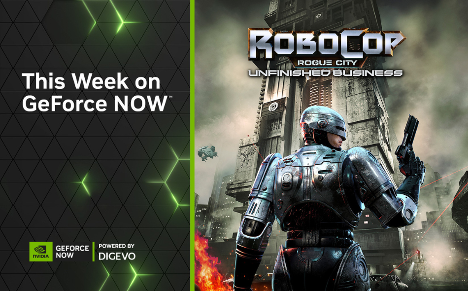 Imagen promocional de los nuevos lanzamientos disponibles este Jueves de GFN en GeForce NOW powered by Digevo