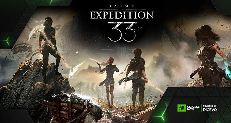 Imagen promocional con estrenos disponibles en GeForce NOW powered by Digevo.